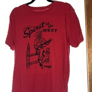 Wrangler Red Cowboy Graphic Tee